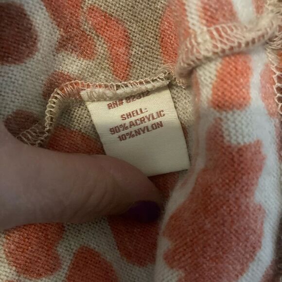 ARYEH Turtle Neck Brown Orange Cheetah Mini Dress Size M - Picture 7 of 9